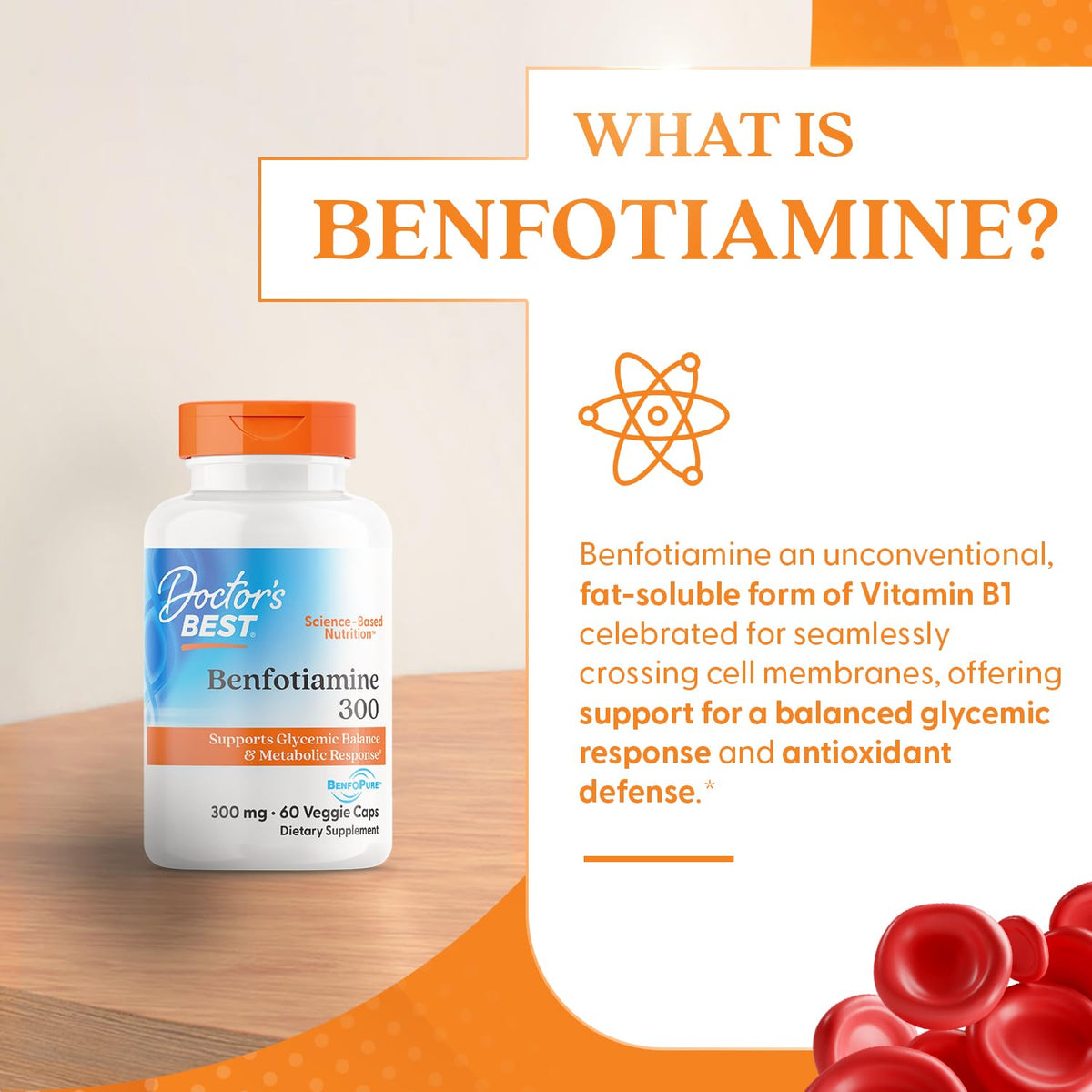 Benfotiamine 300mg Vegan 60 Veggie Caps G2051