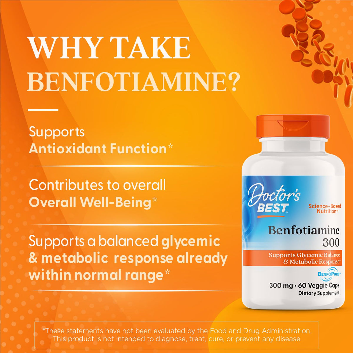 Benfotiamine 300mg Vegan 60 Veggie Caps G2051