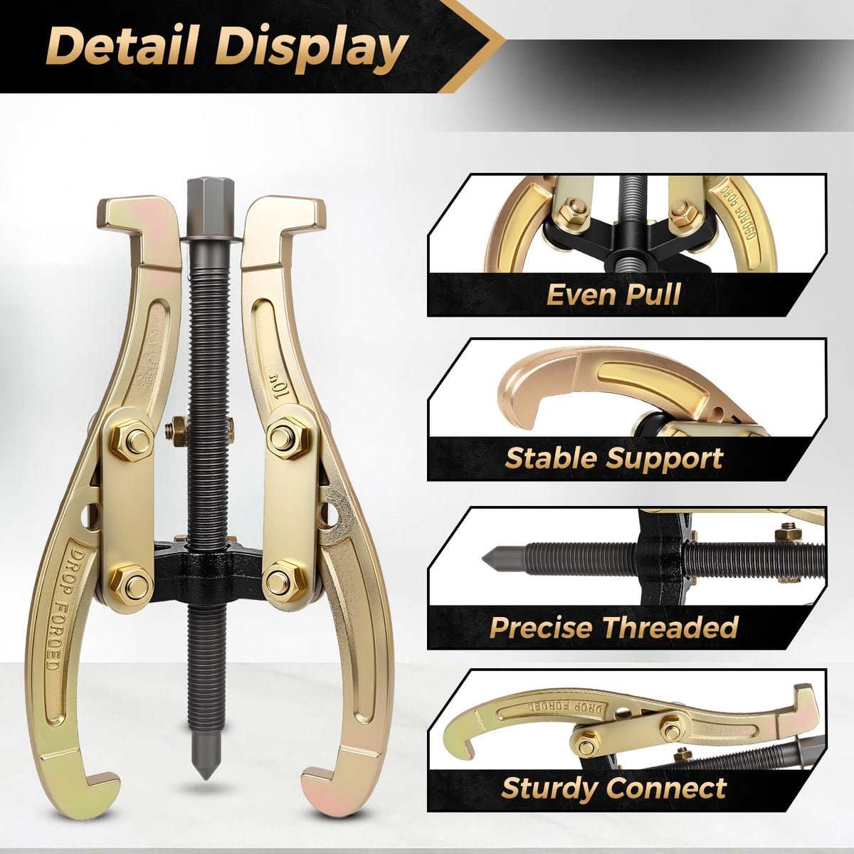 10 Inch 3 Jaw Puller with Reversible Jaws S5019