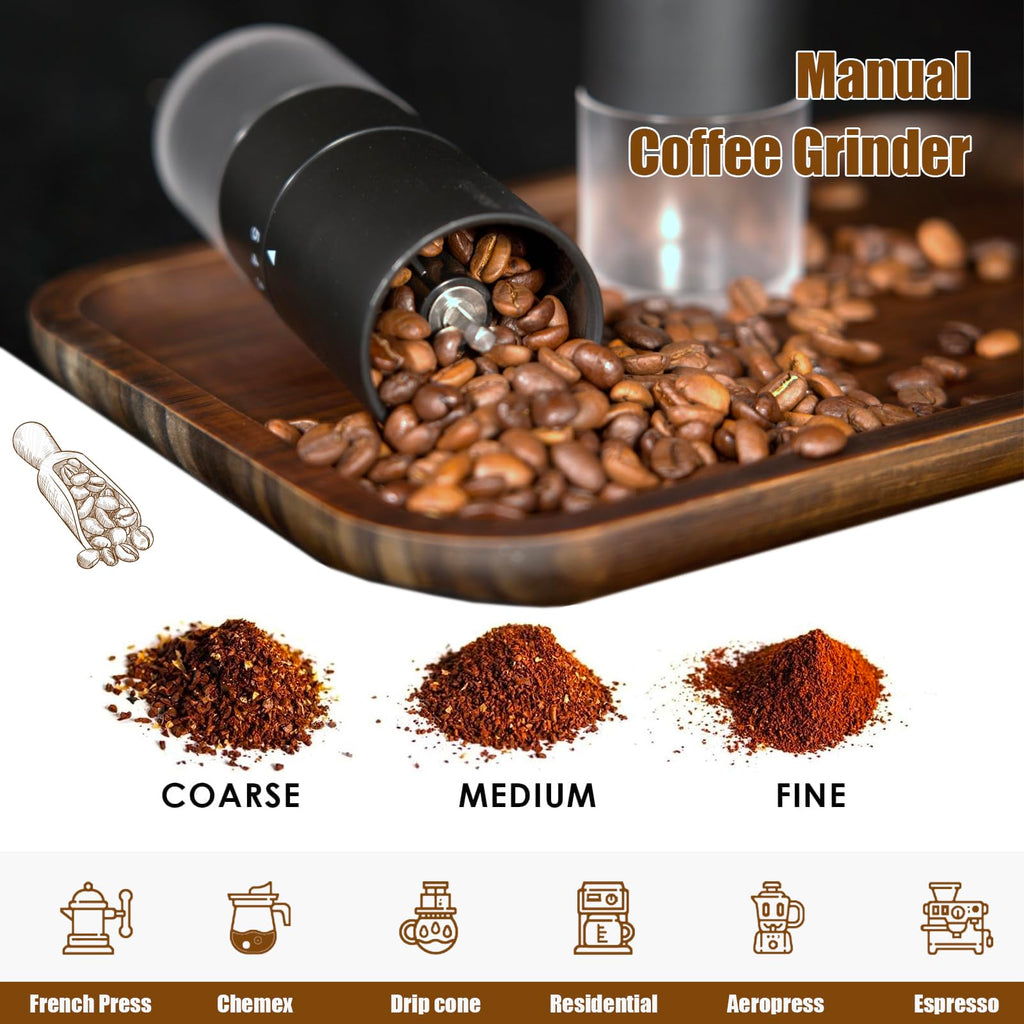 Manual Coffee Grinder with Ceramic Conical Burr H858703