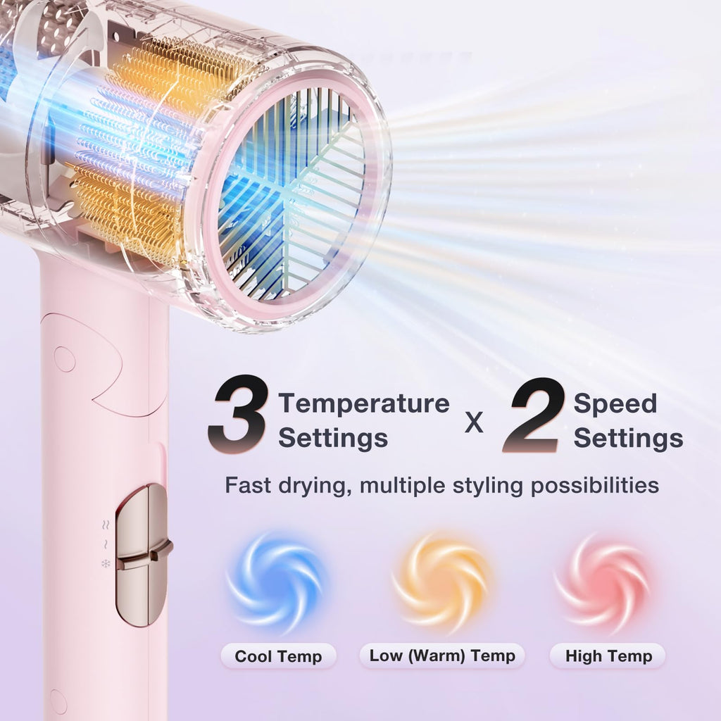 1875W Ionic Foldable Hair Dryer with Diffuser Z810