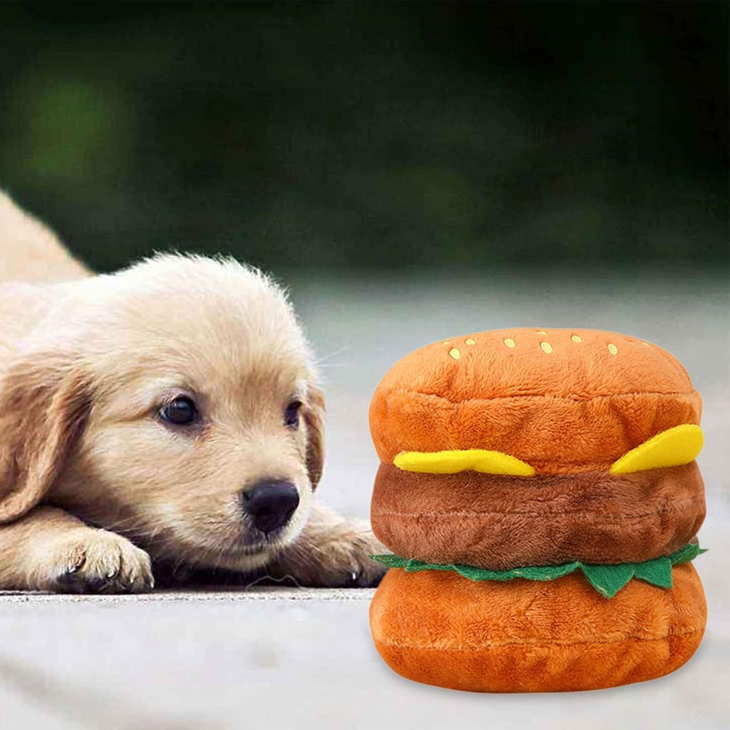 Hamburger Shape Dog Squeaky Toy G302