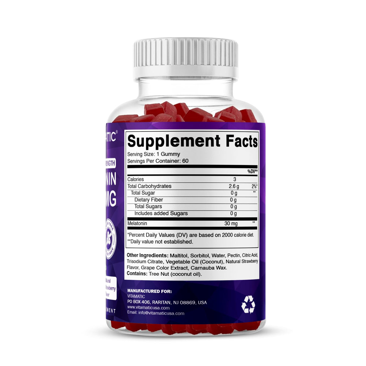 Melatonin 30 mg 60 Gummies T378