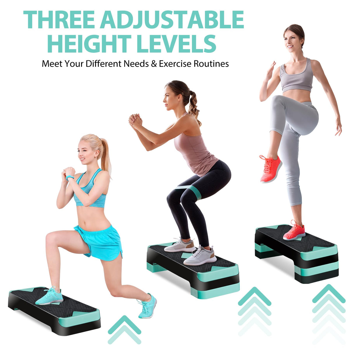 26.5 Inch Adjustable Aerobic Exercise Step Platform Z52142