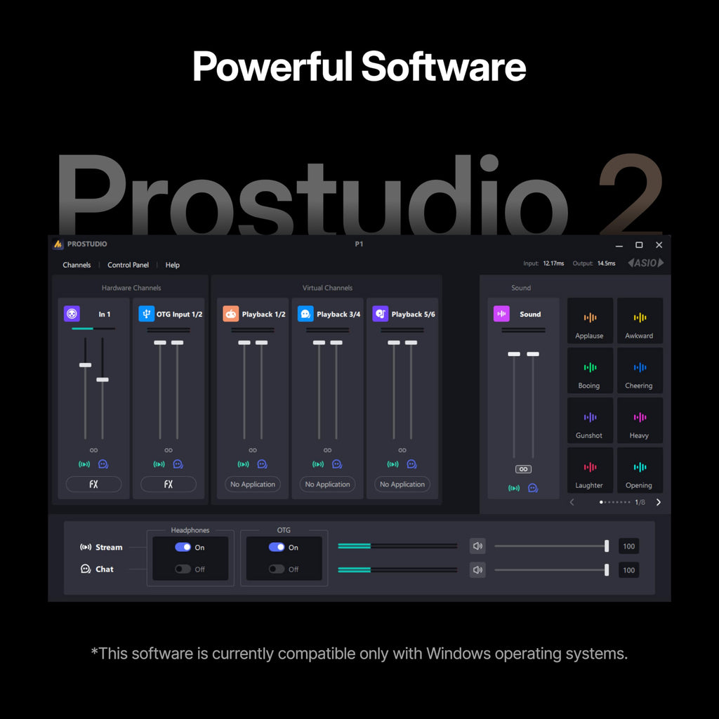 USB Audio Interface with 70dB Gain M6338