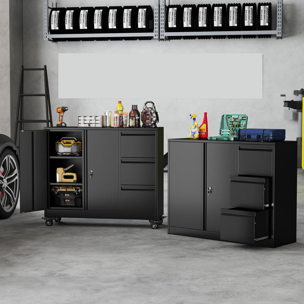 3 Drawer Rolling File Cabinet F740950