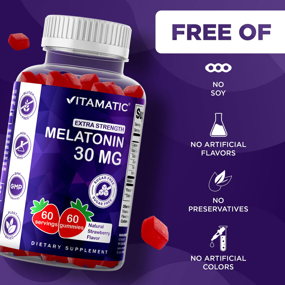Melatonin 30 mg 60 Gummies T378
