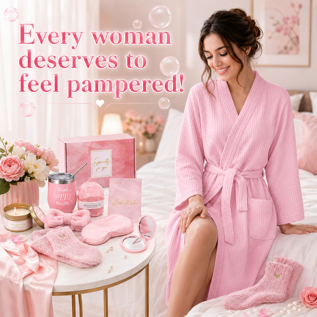 14 Pcs Pink Spa Robe Set P253641