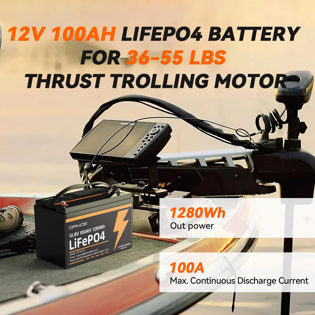 12V 100Ah LiFePO4 Battery with 100A BMS K903175