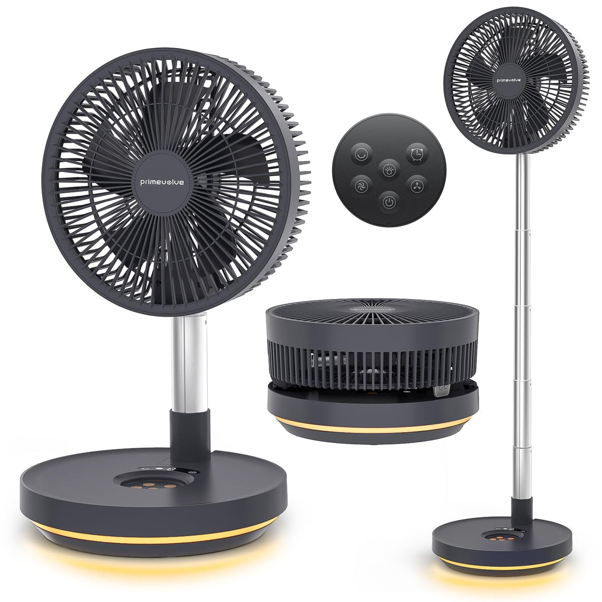 10" Portable Oscillating Fan with 10000mAh Rechargeable Battery J88748