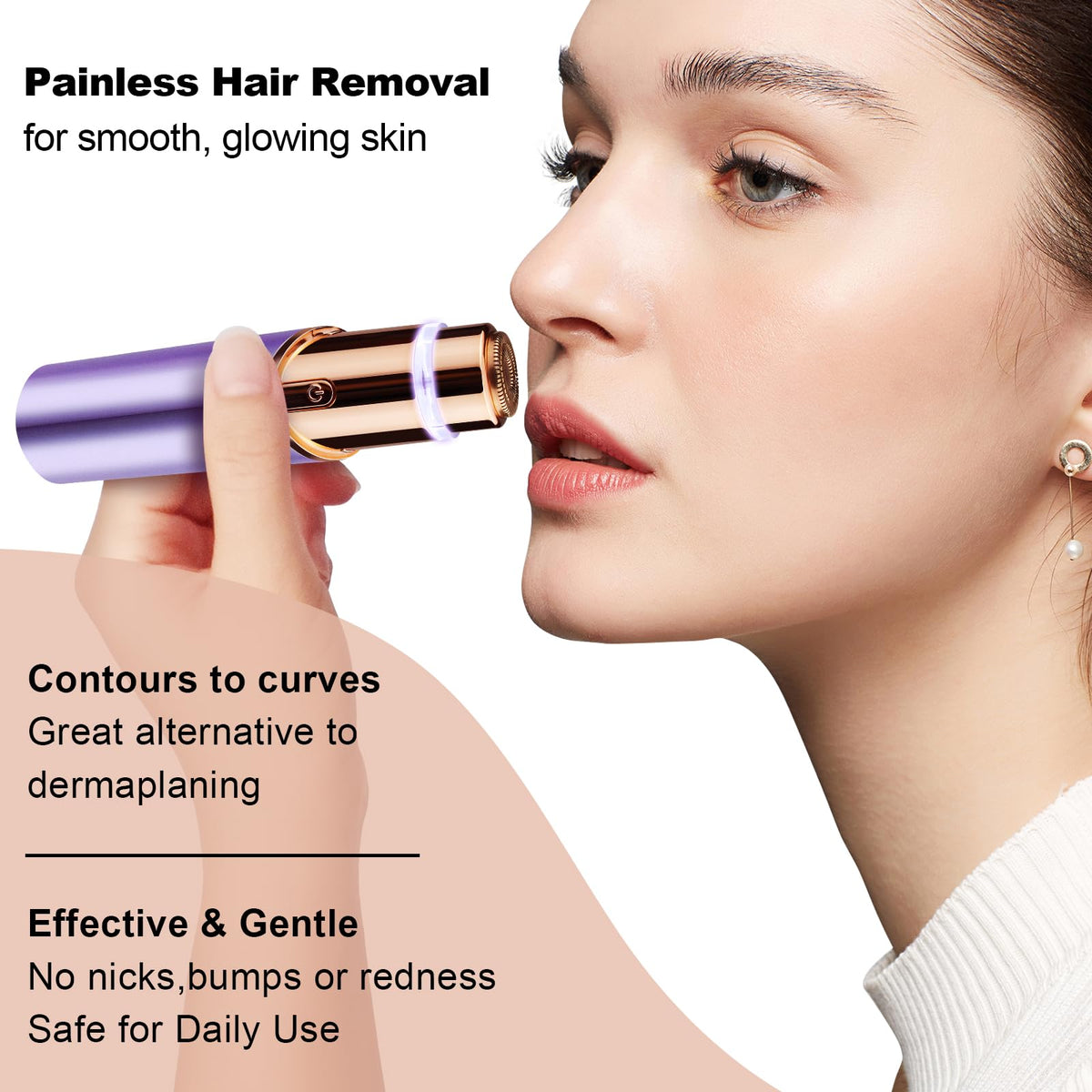 2 in 1 Facial Hair Remover with Replacement Heads I844