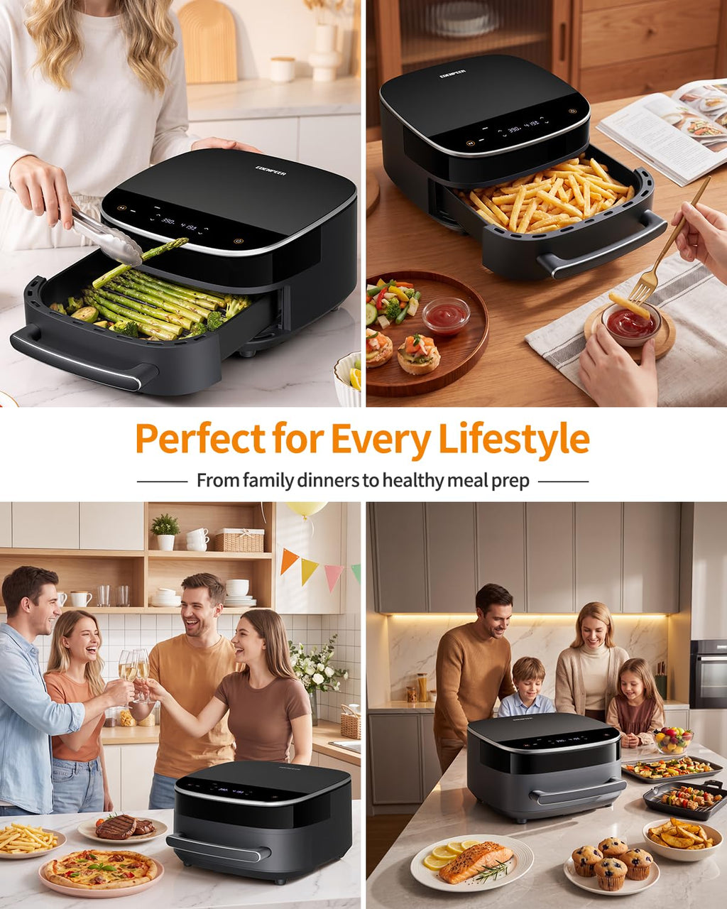 6 Quart Large Air Fryer H9718
