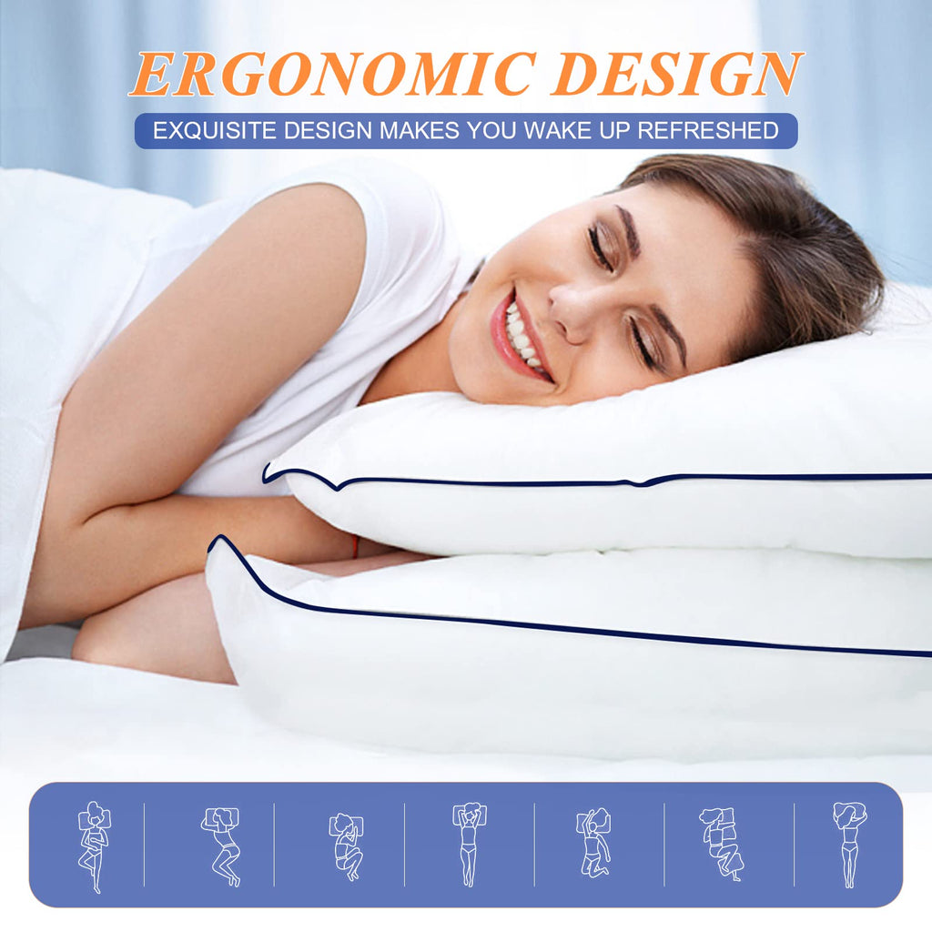 King Size Set of 2 Cooling Bed Pillows T915157