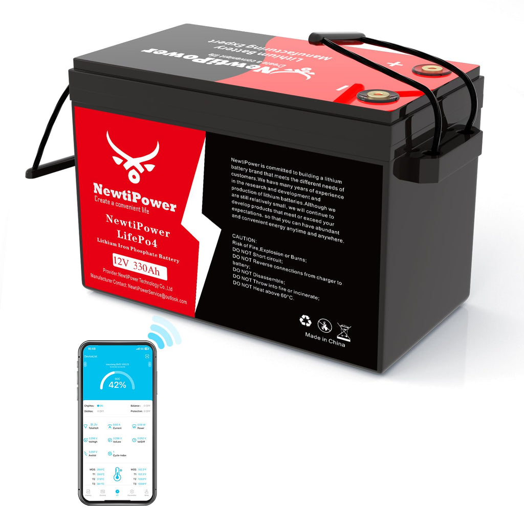 12V 330Ah LiFePO4 Battery with 200A BMS O636