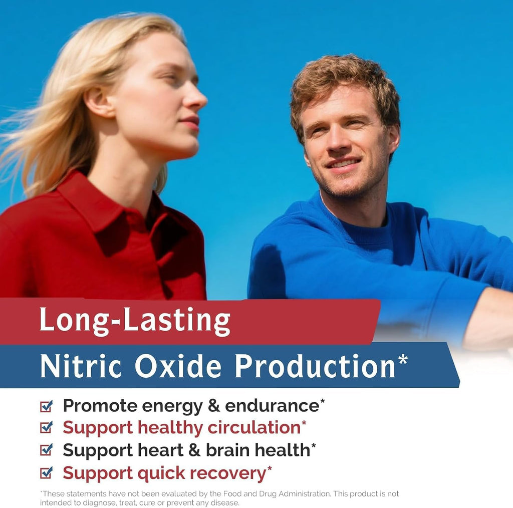 90 Vegan Capsules Nitric Oxide Booster Supplement U950165