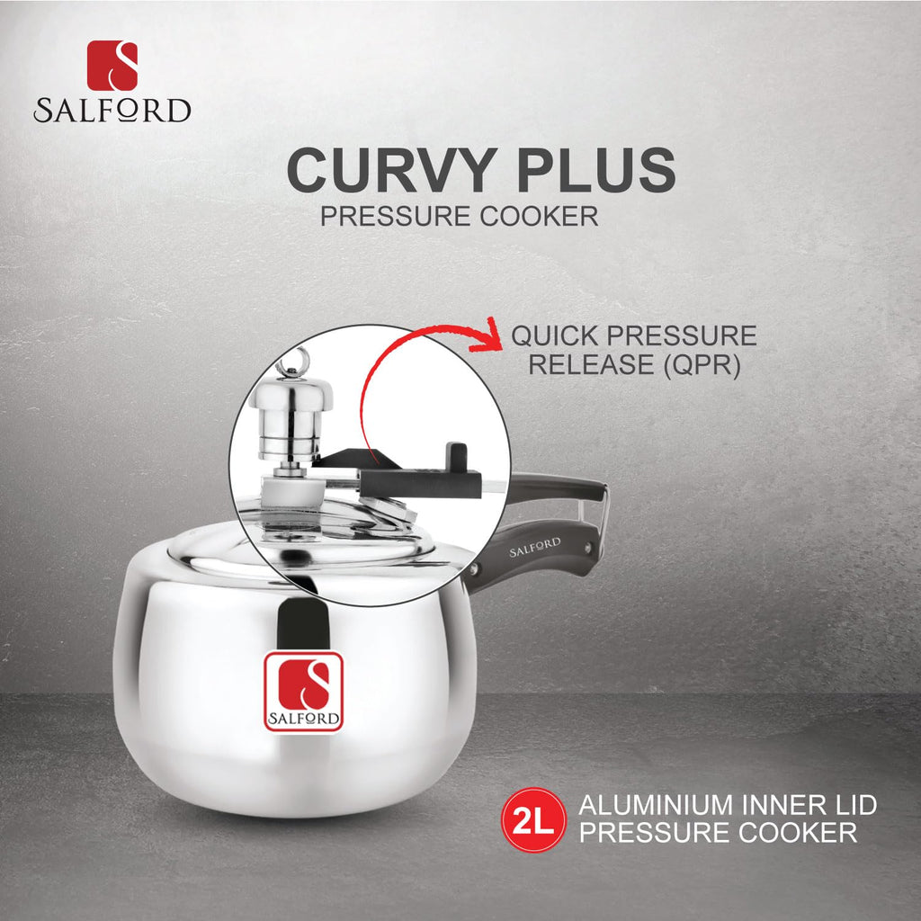 2 Litre Aluminium Pressure Cooker B8158