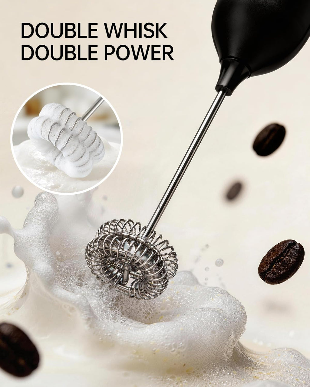Rechargeable Handheld Milk Frother with Stand H5330