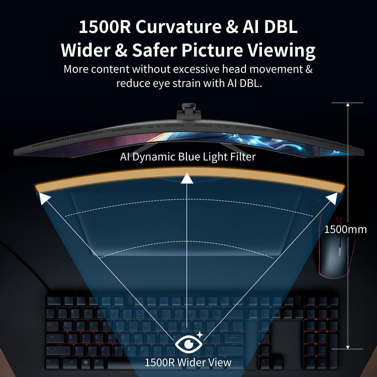 34-Inch Curved Ultrawide Gaming Monitor I856434