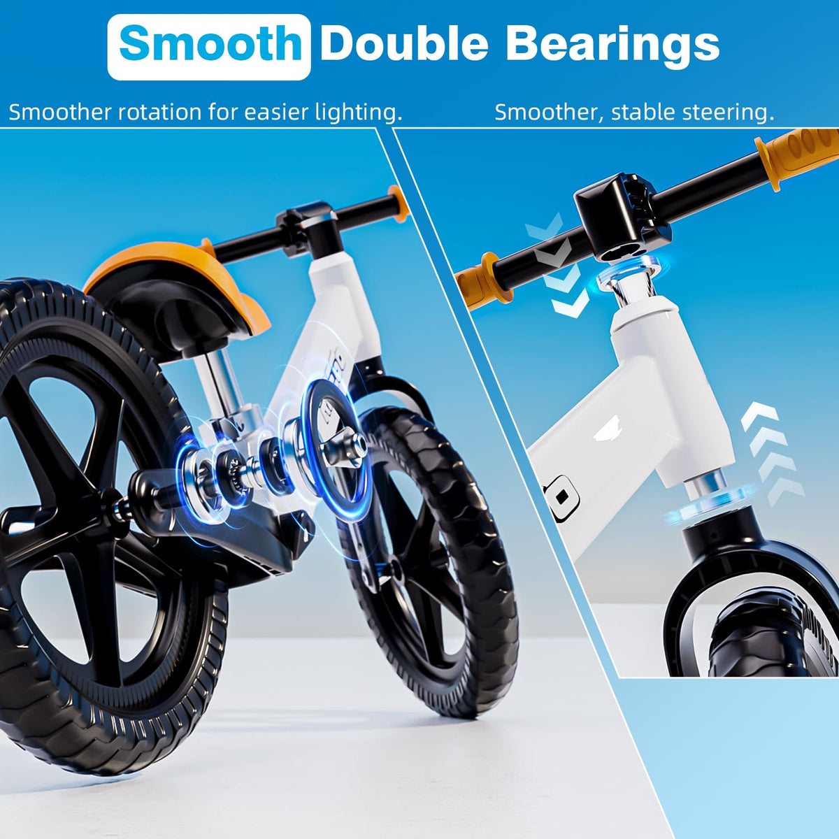 12 Inch Lightweight Kids Balance Bike with Adjustable Seat V25647
