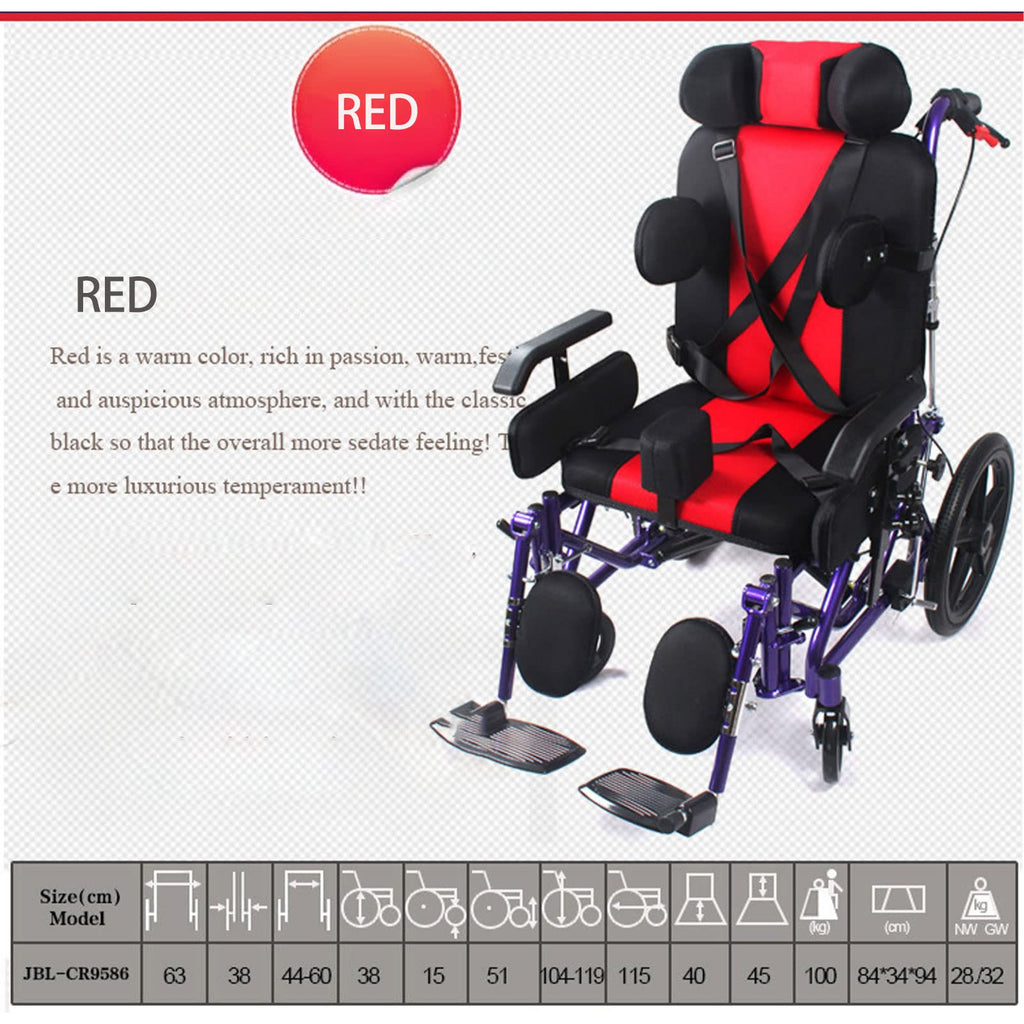 Lightweight Transport Wheelchair with Handbrakes, Flip Back Detachable Full Arms and Elevating Leg Rest W89485