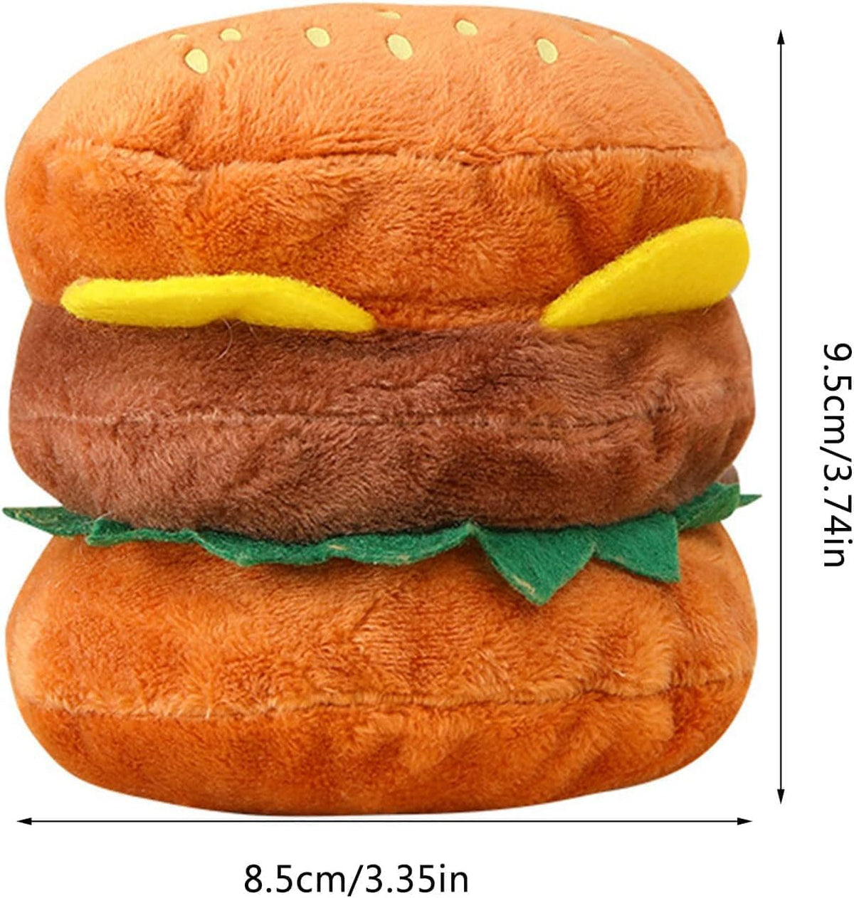 Hamburger Shape Dog Squeaky Toy G302