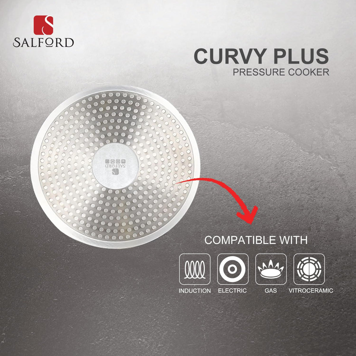 2 Litre Aluminium Pressure Cooker B8158
