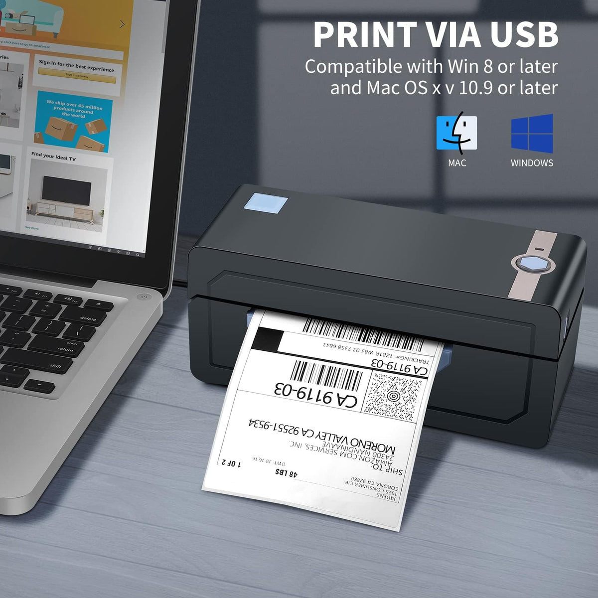 Bluetooth Thermal 4x6 Label Printer B359
