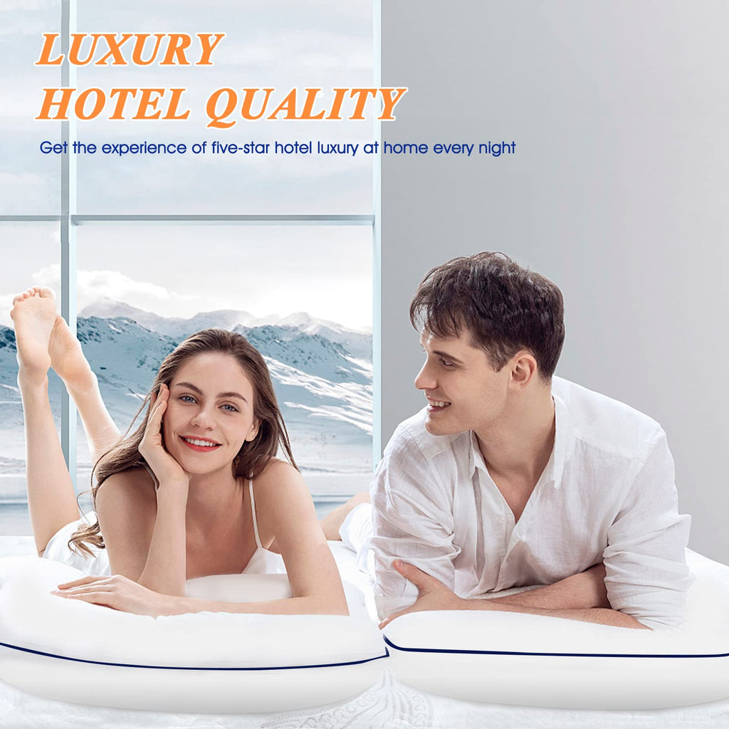 King Size Set of 2 Cooling Bed Pillows T915157