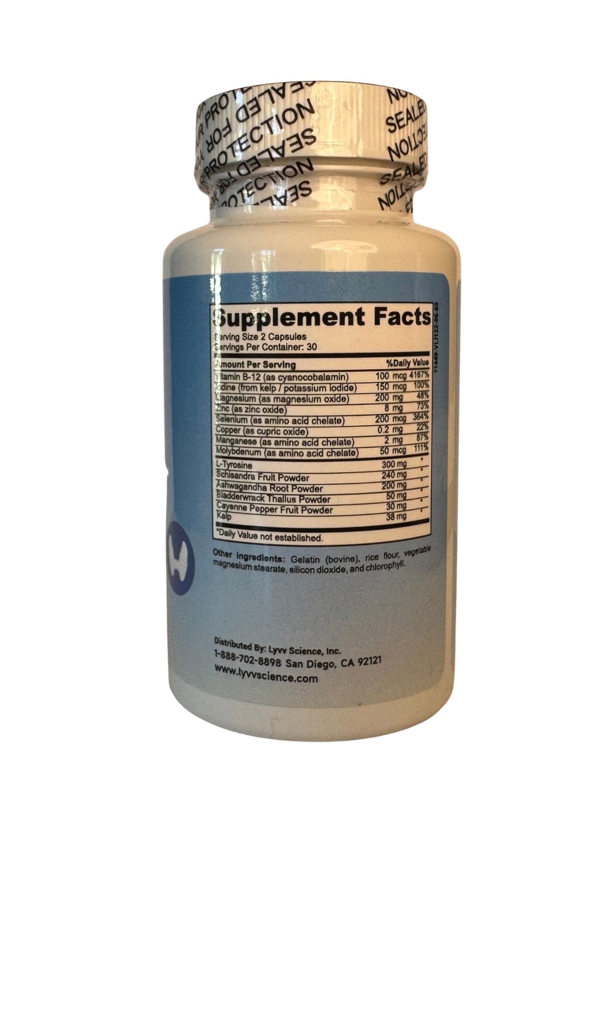 Thyroid Support Supplement Capsules I2294
