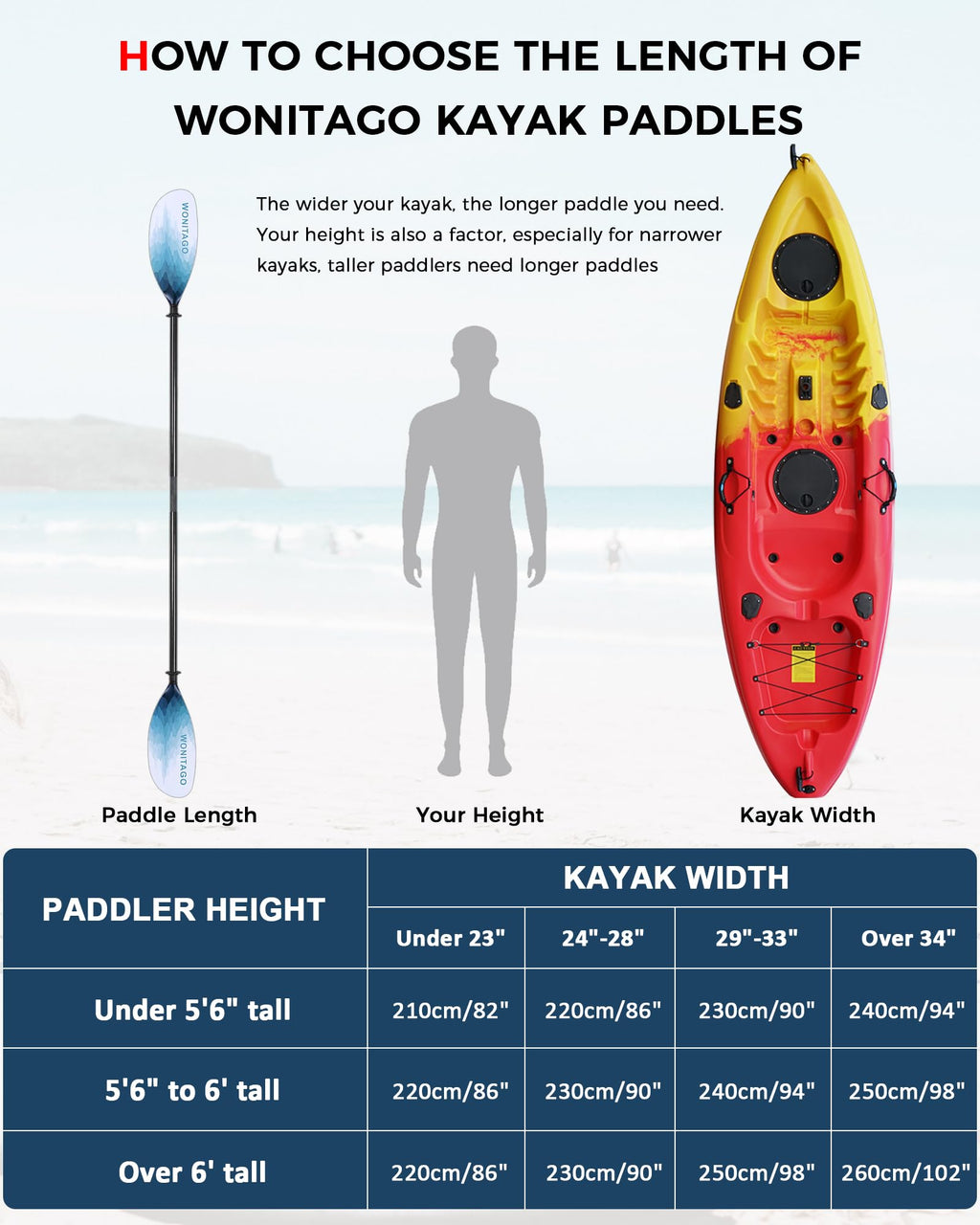 Adjustable Carbon Fiber Shaft Nylon Blade Kayak Paddle D65918