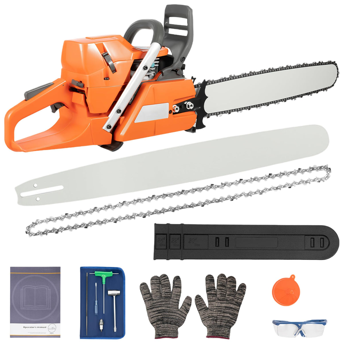 72CC Gas Chainsaw 2 Stroke 24'' Guide Board C8832