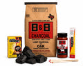20 lb Oak Lump Charcoal BBQ Bundle with Firestart Cubes, Beef Rub & Grill Matches D216