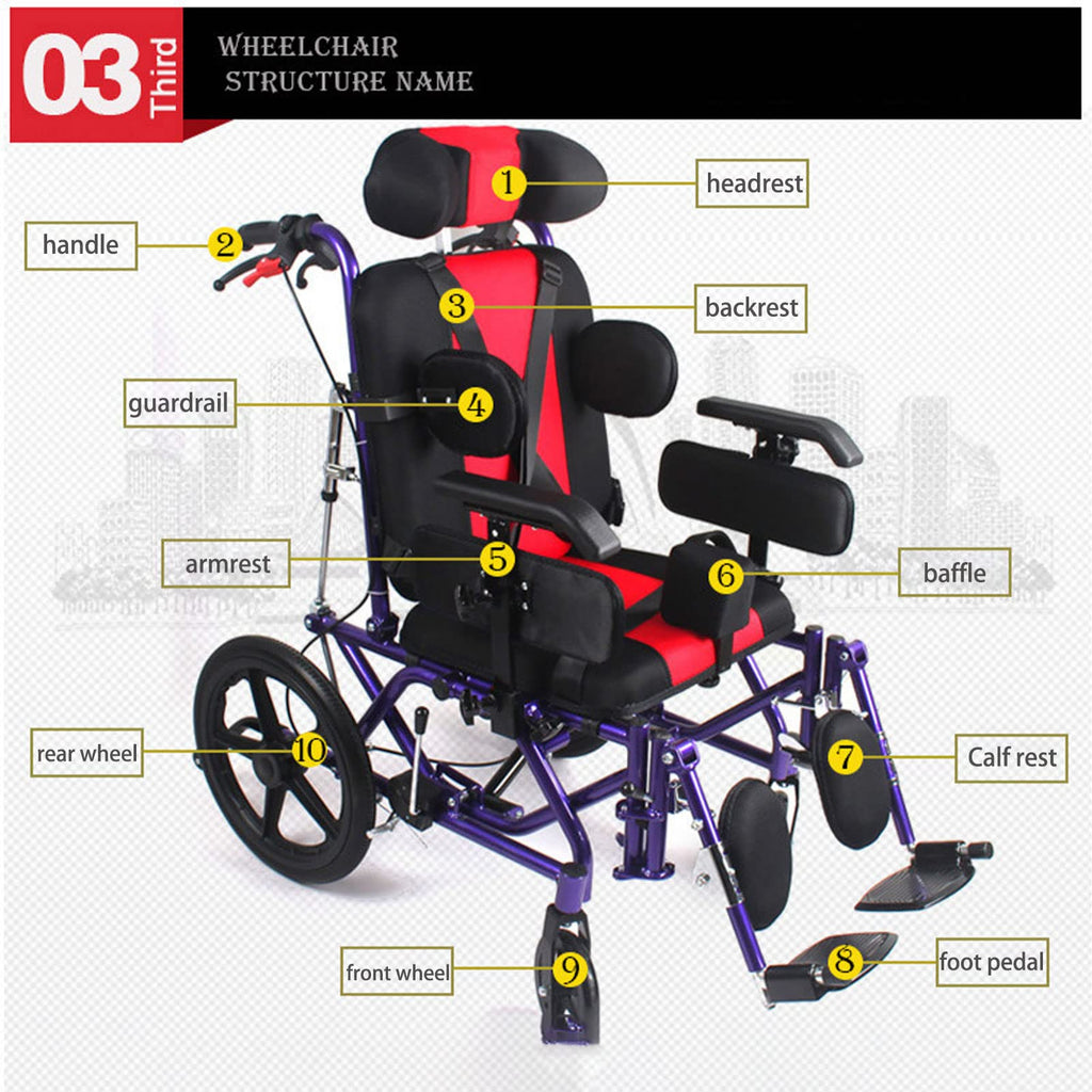 Lightweight Transport Wheelchair with Handbrakes, Flip Back Detachable Full Arms and Elevating Leg Rest W89485