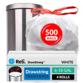 6-10 Gallon Drawstring Trash Bags 500 Count H7848