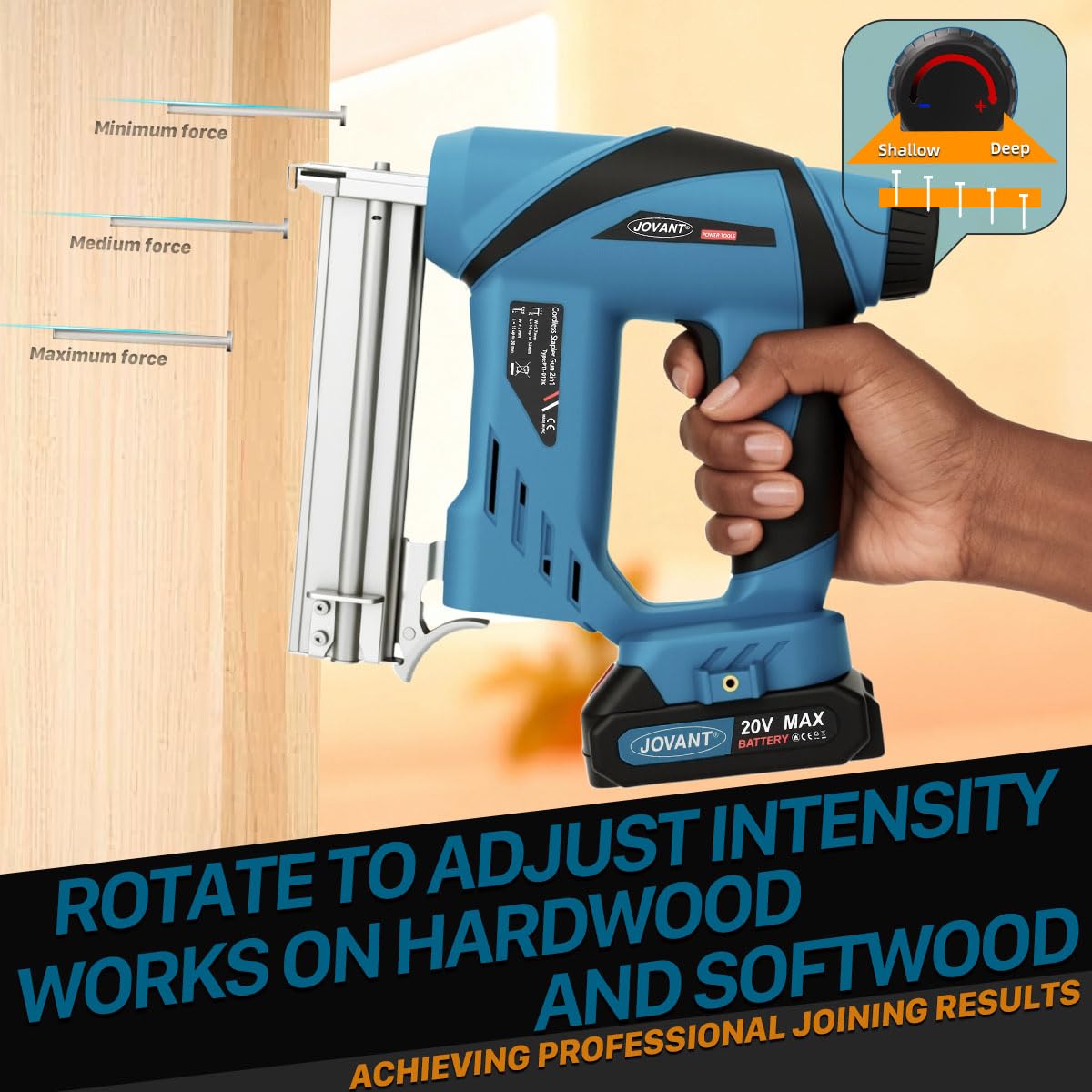 2-in-1 Cordless Nail Gun with Angle Grinder O324