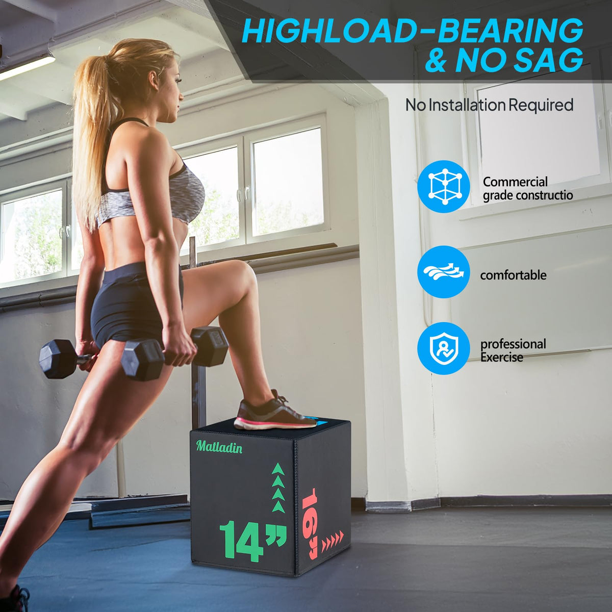 Heavy Foam Plyometric Jump Box Q6775