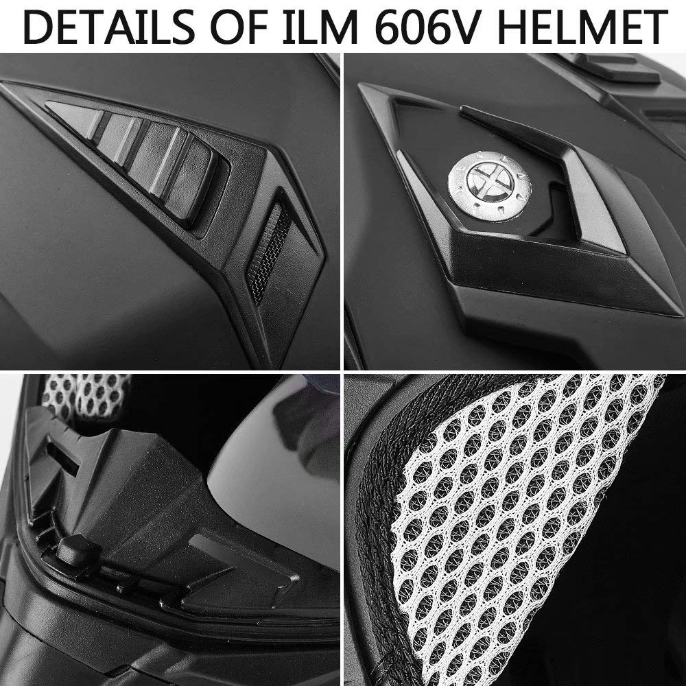 Full Face Dirt Bike ATV Helmet DOT Certified D73190