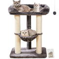 28" Cat Tree with Hammock and Removable Cover V2514