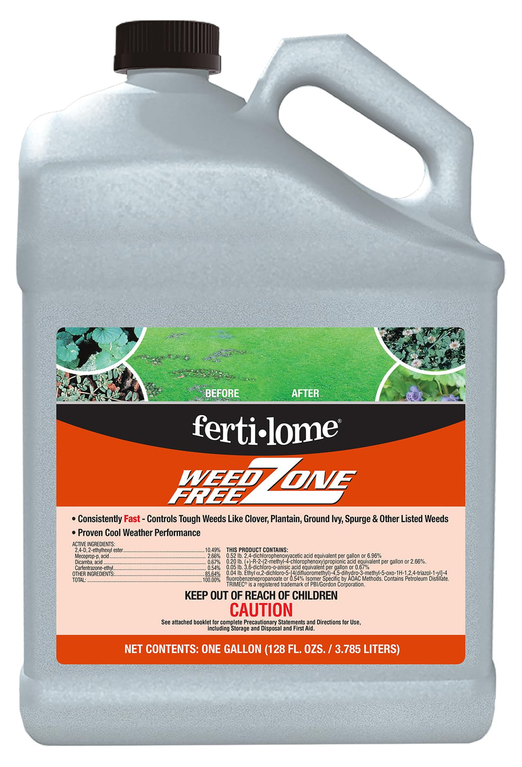Weed Free Zone Broadleaf Weed Killer Concentrate, 1 gal D4904