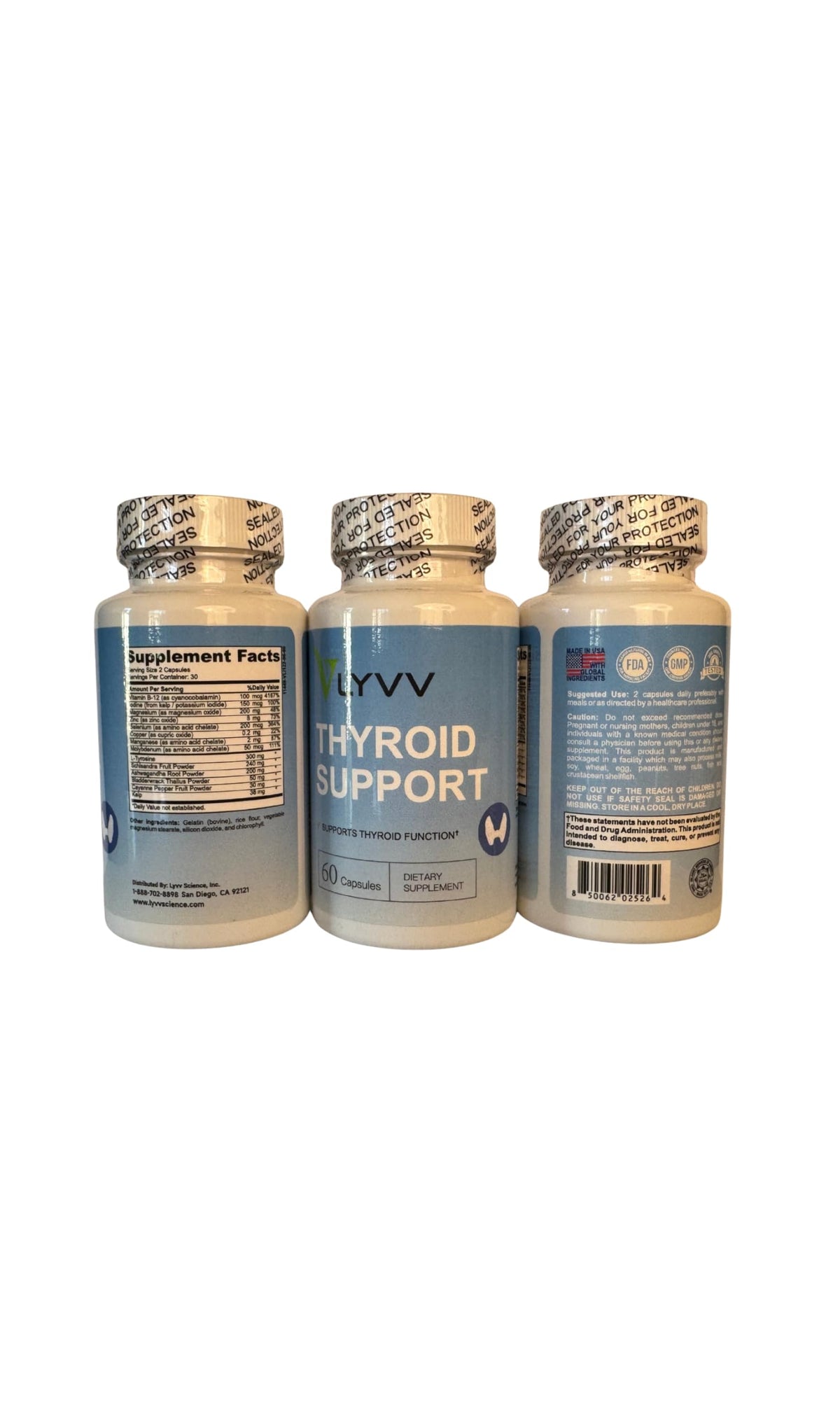 Thyroid Support Supplement Capsules I2294