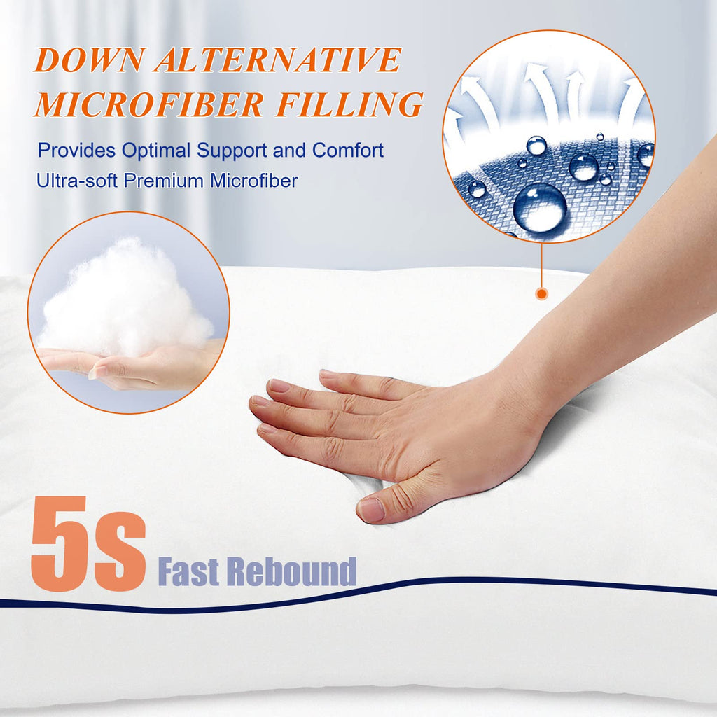 King Size Set of 2 Cooling Bed Pillows T915157