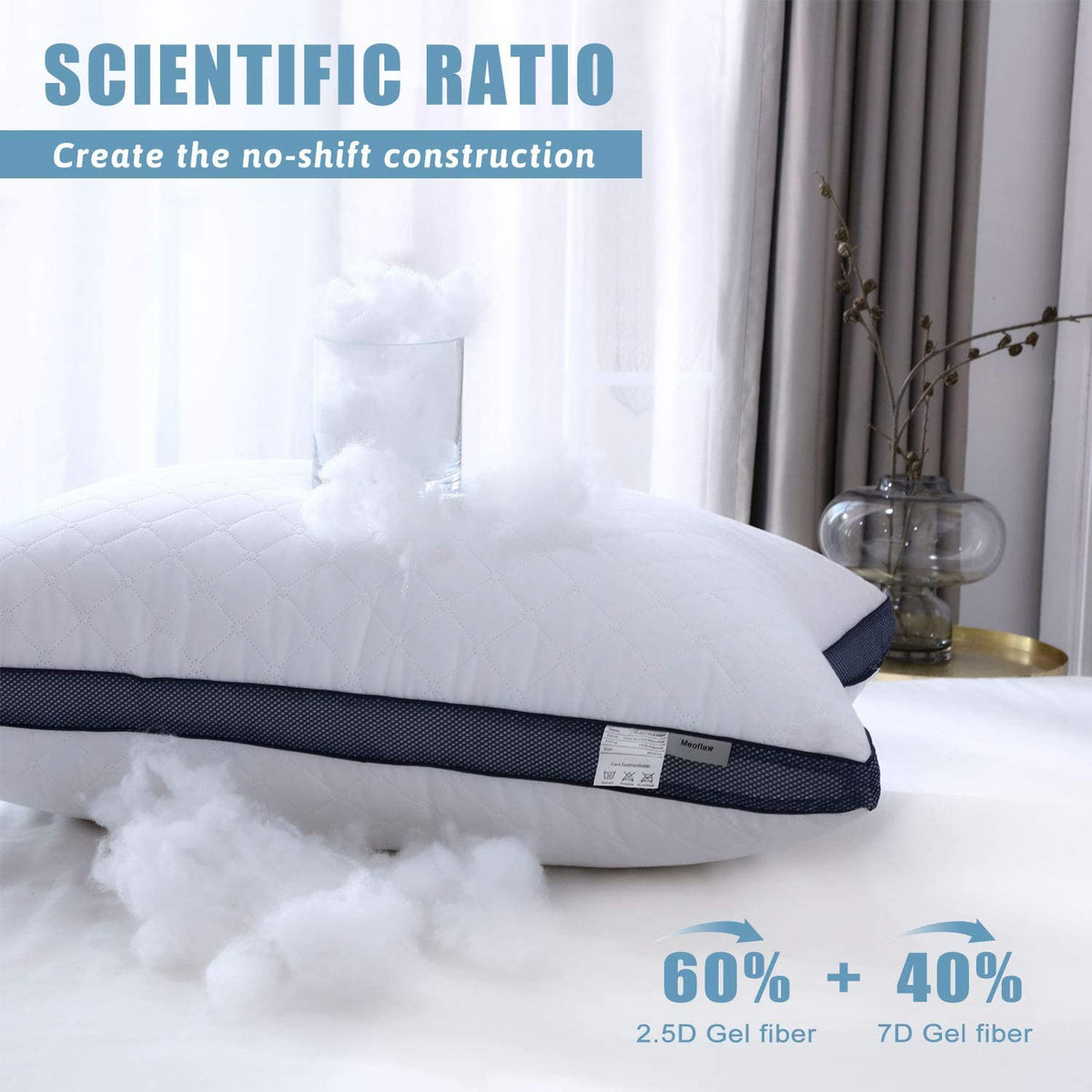 Queen Size Bed Pillows Set of 2 Z255086