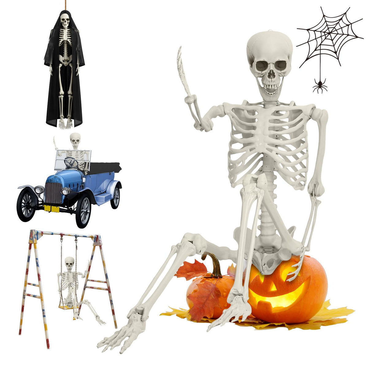 5.4FT Posable Life Size Skeleton A6824