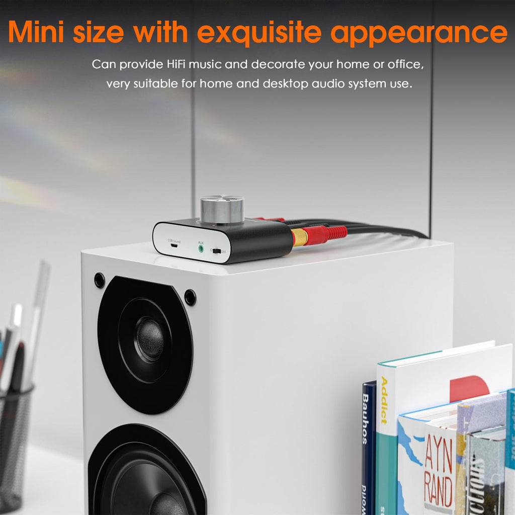 Mini Bluetooth 5.0 Stereo Power Amplifier 50W×2 Black J409962