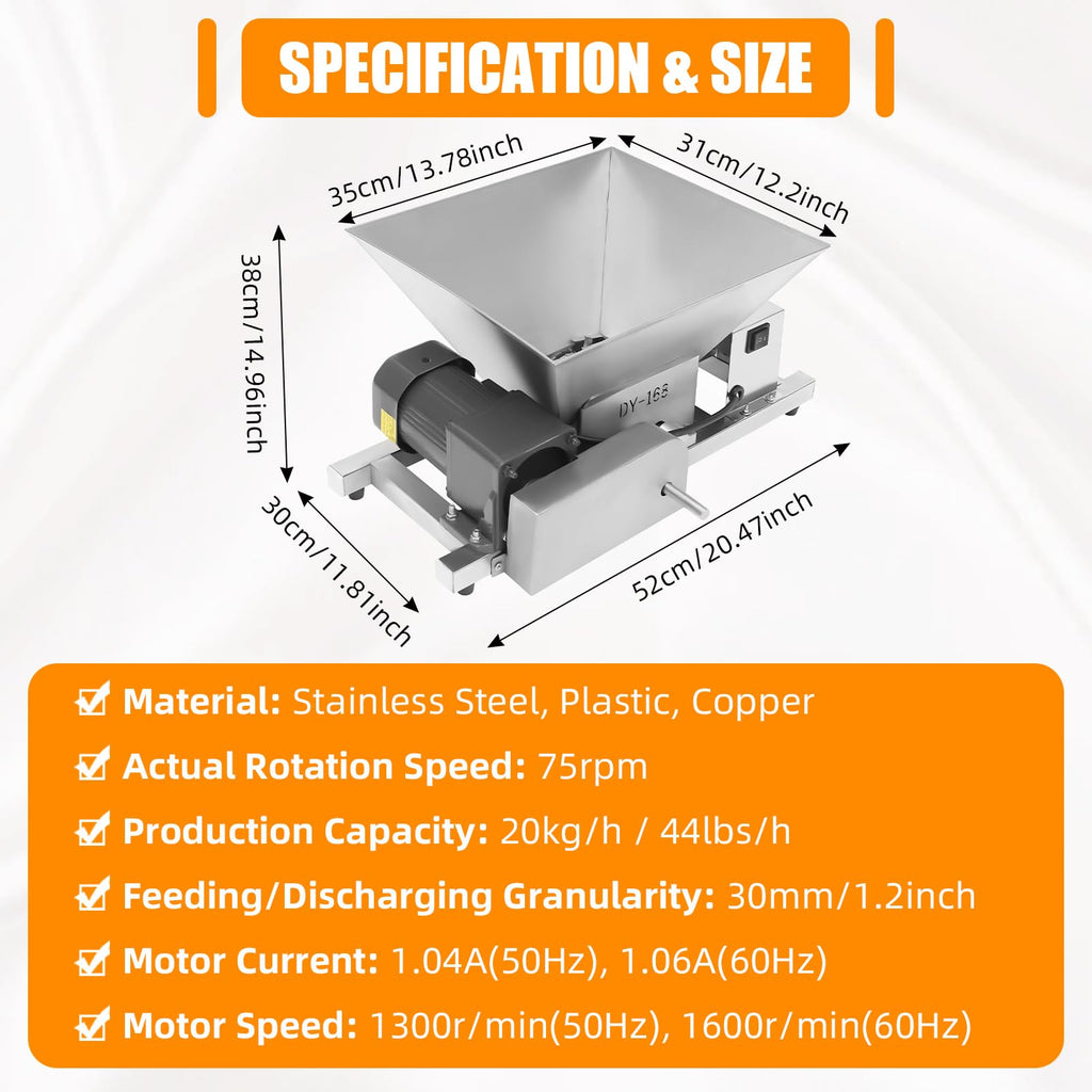 4L Stainless Steel Electric Fruit Crusher C148