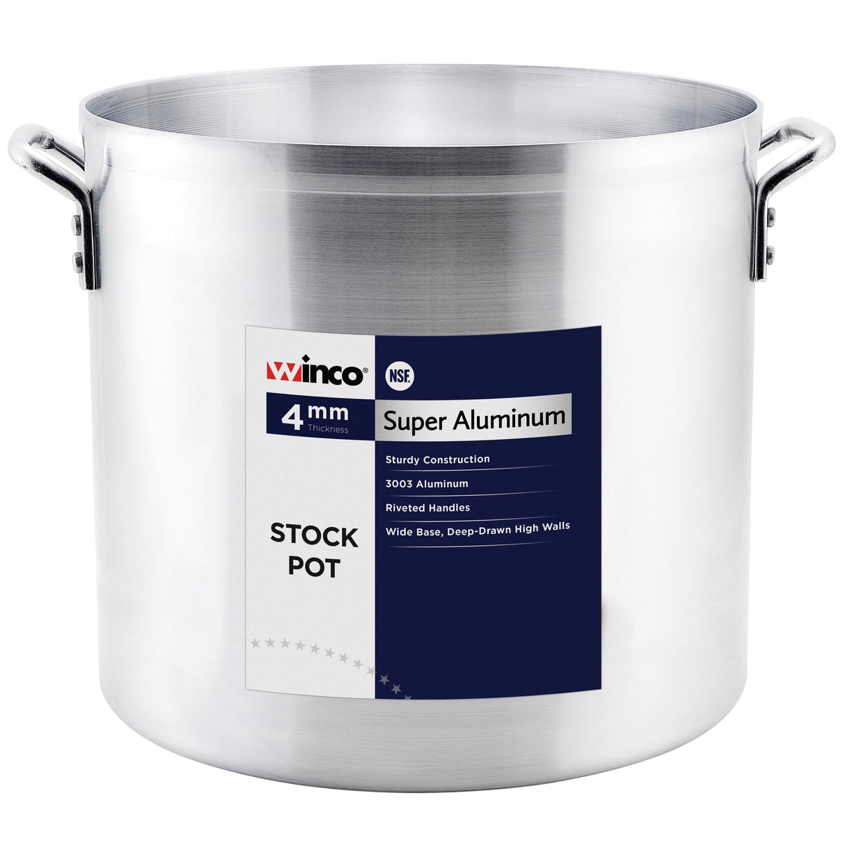 Heavy-Duty Aluminum Stock Pot 50 Quart Q585