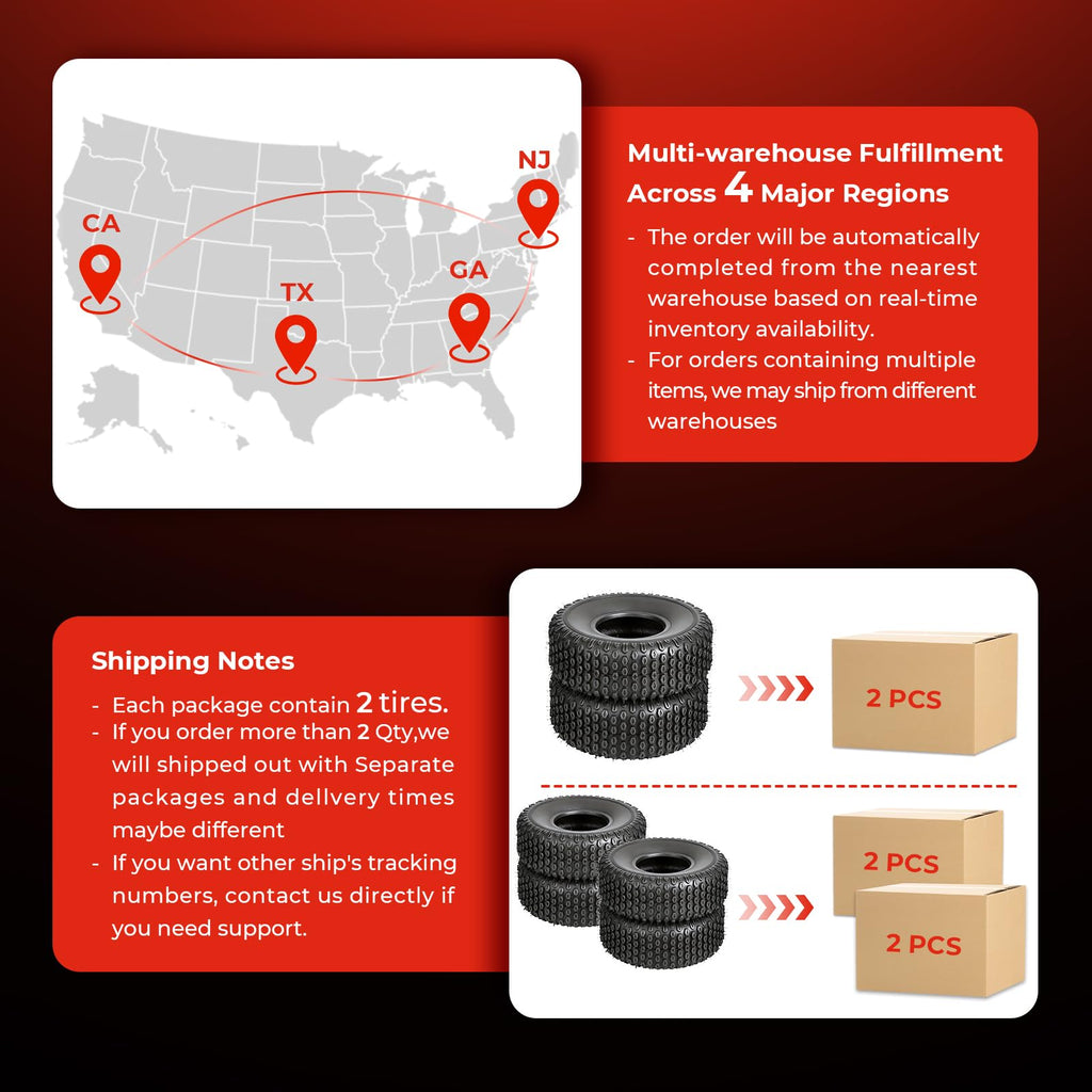 20x7-8 All-Terrain Tubeless Tires Set of 2 A2005