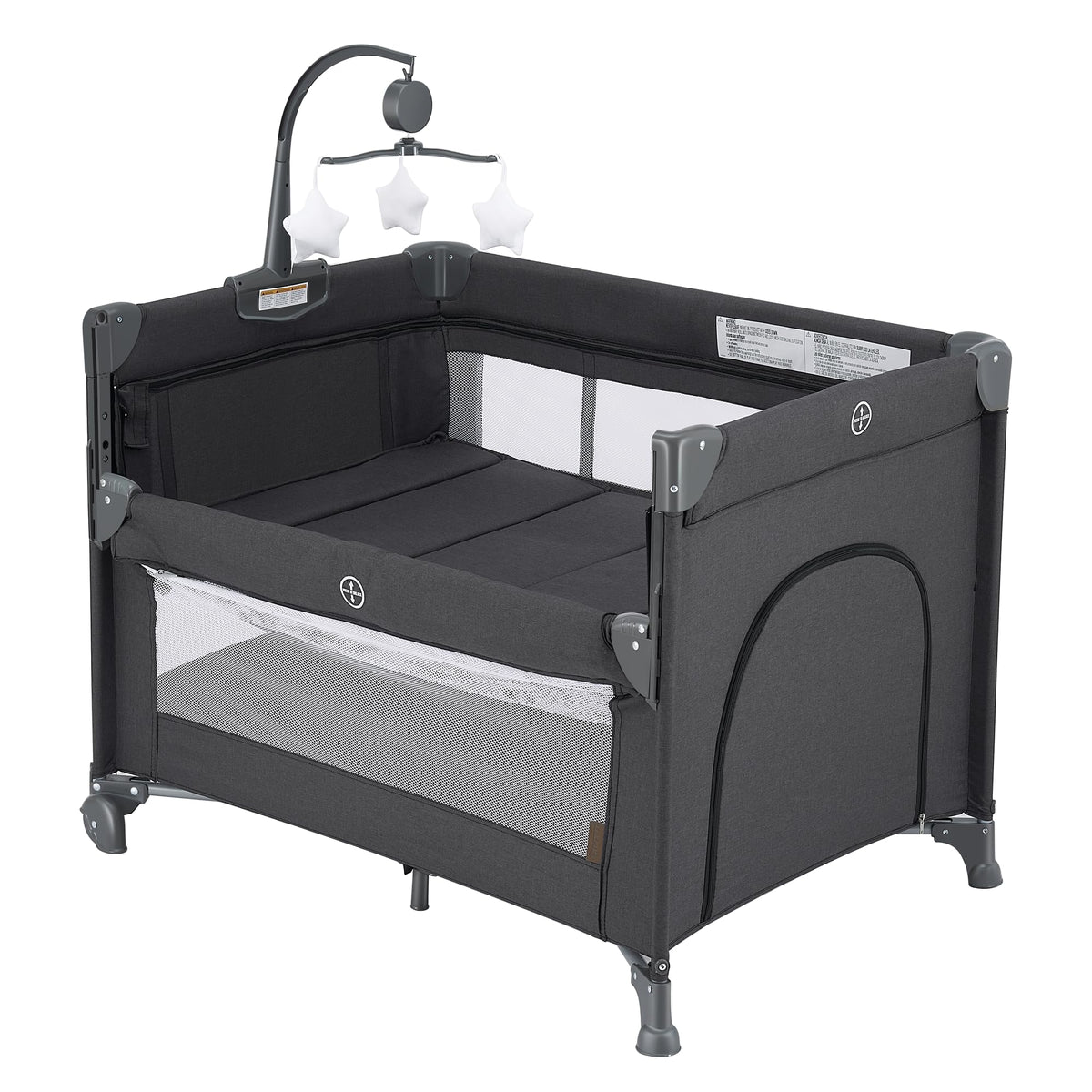 2-in-1 Pack and Play with Mattress, Bassinet and Playpen M82635