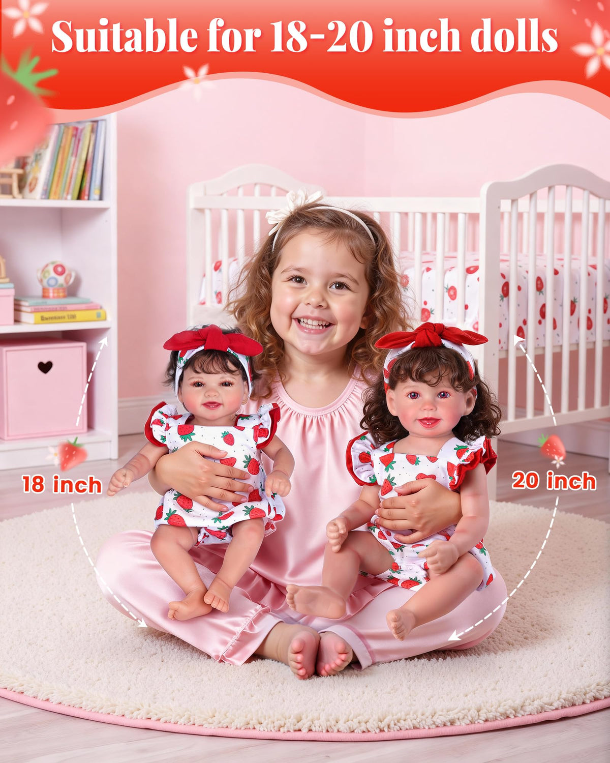 18-20 Inch Doll Clothes Strawberry Outfit Z767273