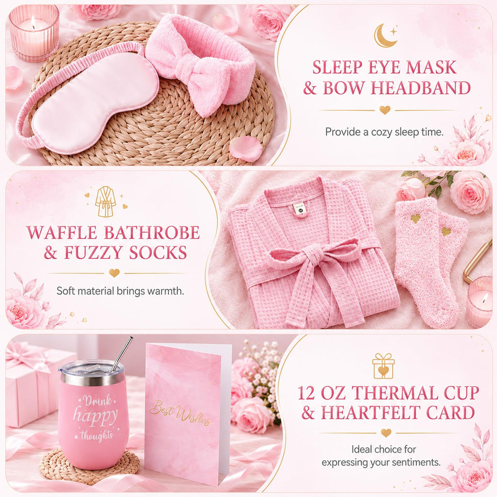 14 Pcs Pink Spa Robe Set P253641